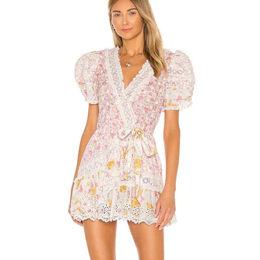 NWOT Loveshackfancy belen dress in lemonade stand - Picture 2 of 7